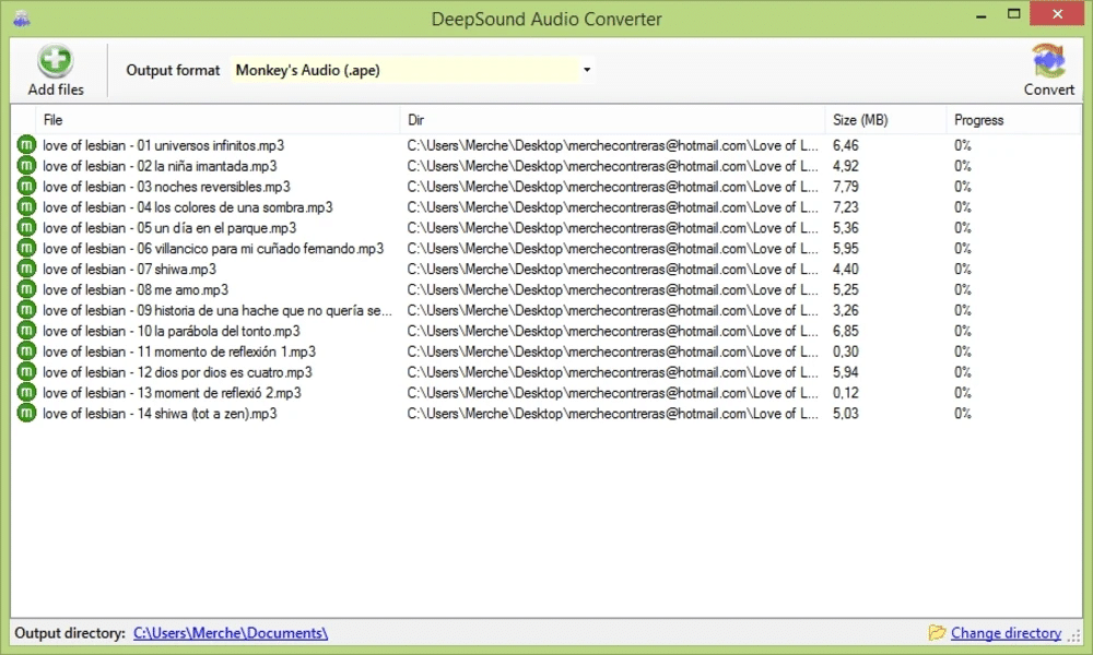 Interfaz principal de DeepSound 2.0 para ocultar archivos en audio