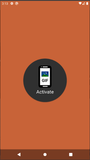 Interfaz de la app GIF Live Wallpaper para poner un GIF como fondo animado en Android