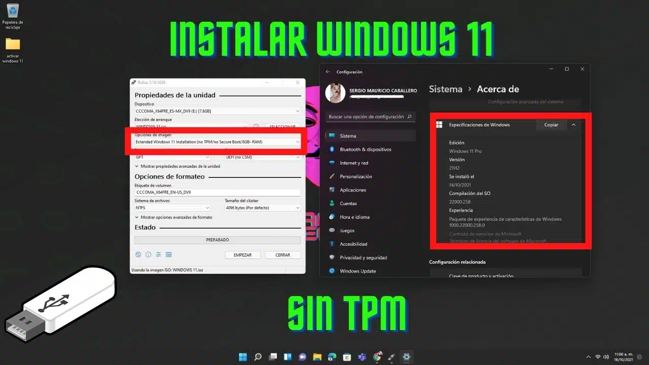 instalar windows 11