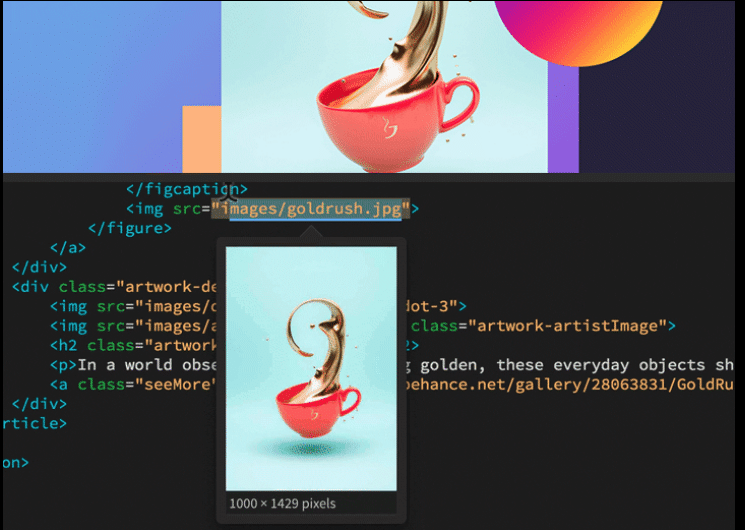 Interfaz de un editor para diseño y construcción de sitios web