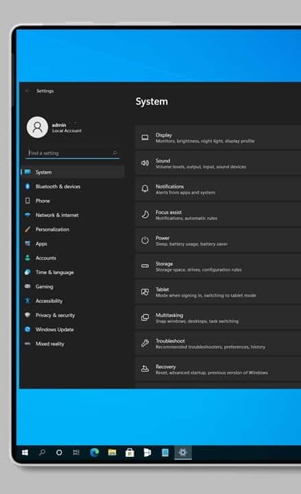 App de Configuración de Windows 11