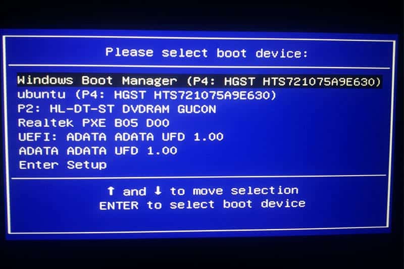 Teclas comunes para entrar al Boot Menu en una laptop o PC