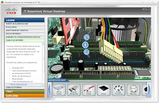 Vista en primer plano del montaje de componentes en la placa base