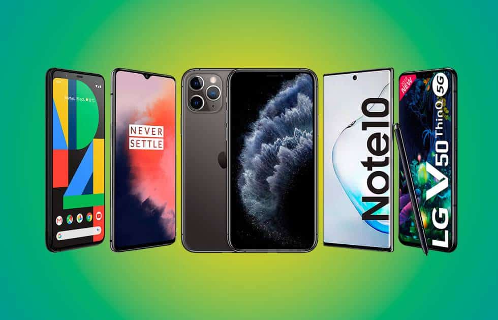 Smartphones recientes en comparativa de rendimiento y características