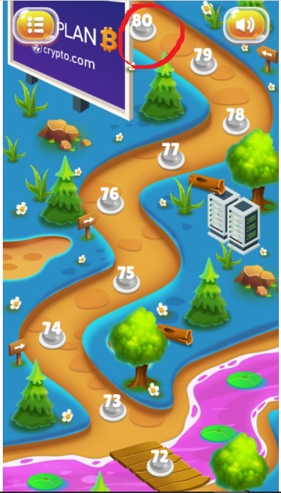 Selector de niveles en Bitcoin Bubble Shooter con múltiples etapas