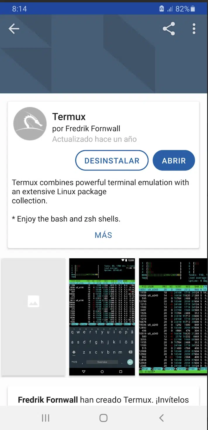 Termux disponible en NetHunter Store