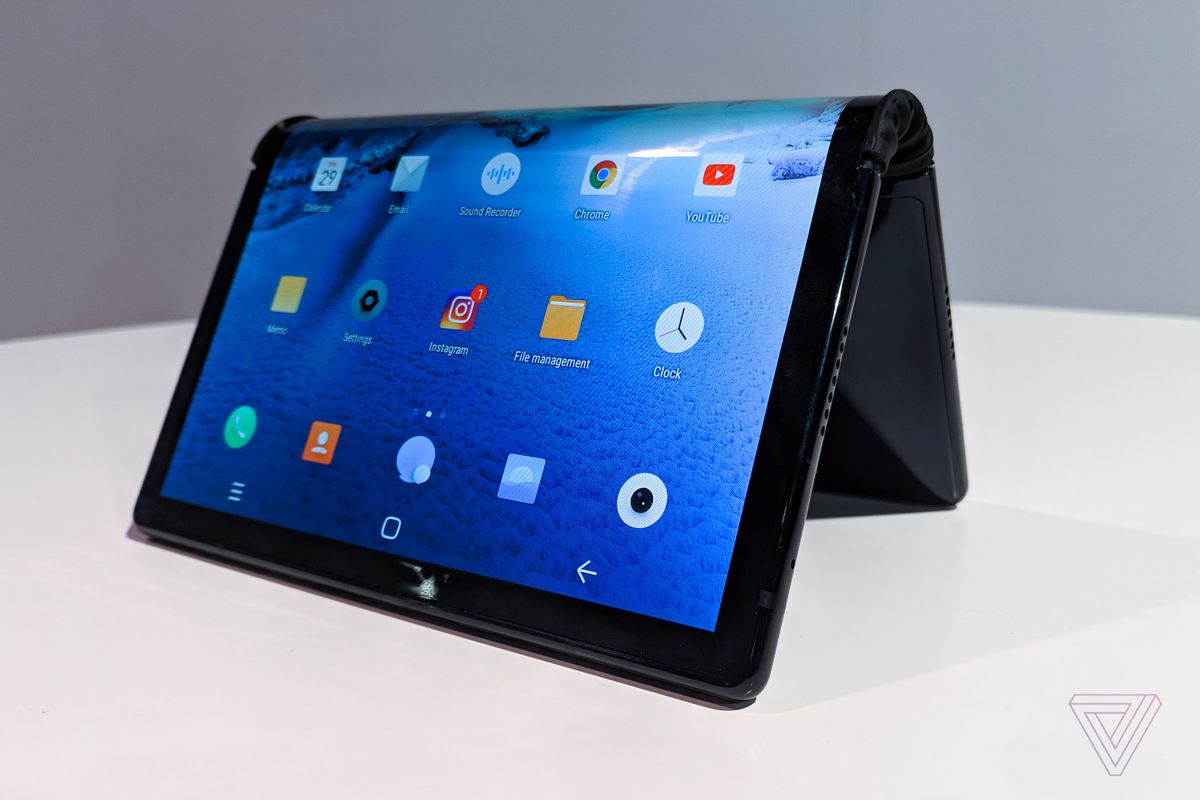 Teléfonos plegables 2025: FlexPai desplegado en modo tableta