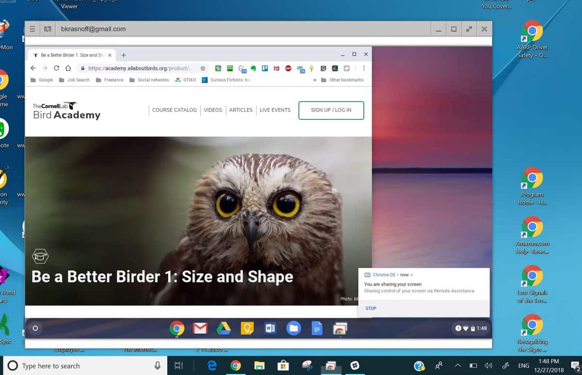 Pantalla compartida con Chrome Remote Desktop