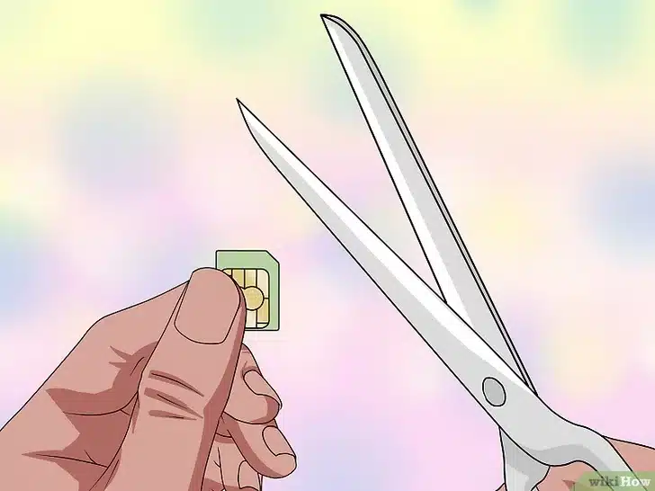 Cortar la SIM por fuera de las líneas marcadas, guía de recorte SIM
